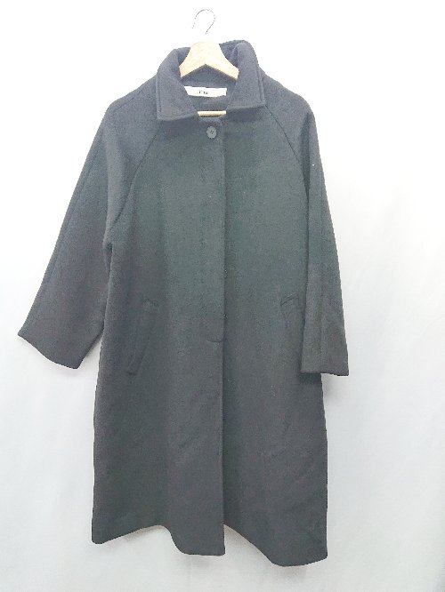 ◇ ⊇ Libra リブラ 裏地付きコート 長袖 ロングコート サイズF ブラック レディース E 【中古】