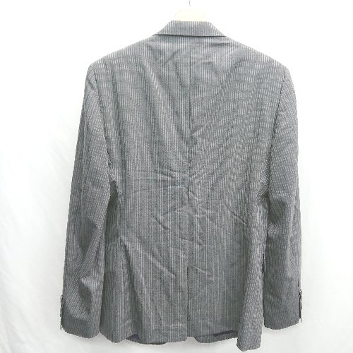 ◇ ⊂ COMME CA ISM コムサイズム 背抜き ストライプ柄 S パンツ スーツ サイズM グレー系 メンズ E 【中古】