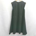 ◇ ⊂ green label relaxing シンプル 上品 ドレス ロング丈 ワンピース サイズ表記なし ブラック レディース E 【中古】