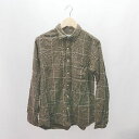◇ Flannel アメカジ カジュアル 長袖 フランネル シャツ ネルシャツ サイズS ブラウン メンズ E 【中古】