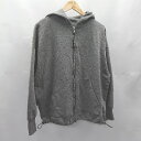 ◇ ⊇ JEANASIS ジーナシス 長袖 パーカ サイズF グレー レディース メンズ E 【中古】