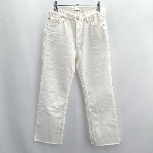◇ Θ DRESSTERIOR ドレステリア シンプル 綺麗め ストレート デニム パンツ サイズ36 ホワイト レディース E 【中古】