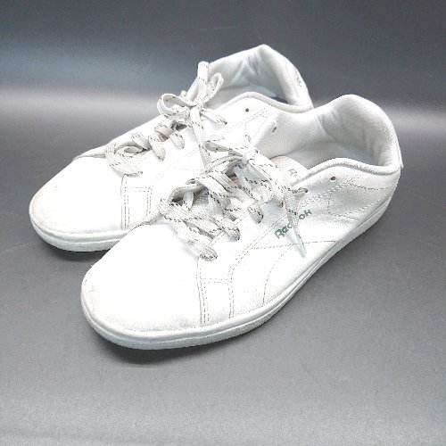 ◇ Reebok FY5849 ロイヤルコンプリート クリーン2 ローカット スニーカー サイズ24.5 ホワイト グリーン メンズ E 【中古】