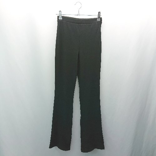 ◇ ZARA ザラ リブ ウエストゴム カジュアル レギンス シンプル イージー パンツ サイズS ブラック レディース E 【中古】