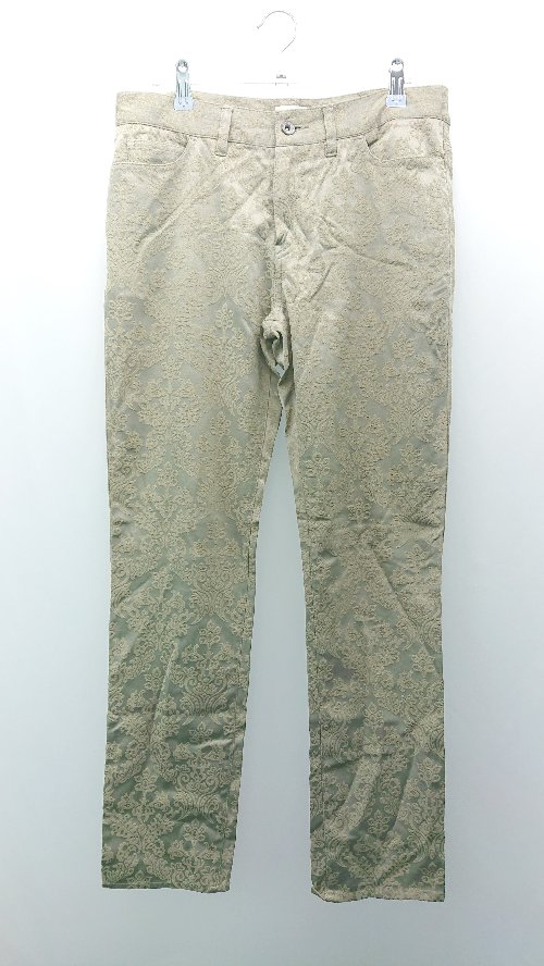 ◇ LEPSIM レプシィム 綺麗め チャックボタン閉め 大人 パンツ サイズL グリーン レディース E 【中古】