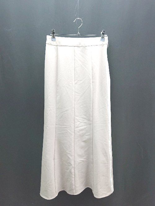 ◇ archives アルシーヴ ライン ウエストゴム シンプル ロング丈 マーメイド スカート サイズM ベージュ レディース E 【中古】