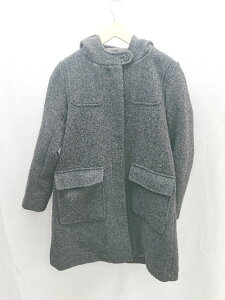◇ Wordtrobe ワードトローブ ポリエステル フード ㇷーディ 長袖 コート ジャケット サイズF ブラック E 1 【中古】