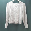 ◇ WILLSELECTION パフスリーブ リブ ボリューム袖 かわいい らめ 長袖 ニット サイズM ピンク レディース E 【中古】