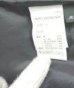 ◇ JEANASiS クロップド タック ストライプ ウェストゴム ウール 混紡 テーパード パンツ FREEサイズ ブラック 女 E 【中古】