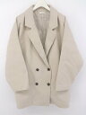 ◇ apres jour アプレジュール ダブルボタン 長袖 コート サイズF ベージュ レディース E 【中古】(4)