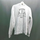 ◇ Champion プルオーバー フード センターポケット プリント 長袖 パーカー サイズX-LARGE グレー レディース メンズ E 【中古】