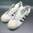 ◇ adidas スーパースター 三つ葉ロゴ 定番 シェルトゥ ローカット スニーカー サイズ23.5cm ホワイト レディース E 【中古】