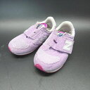 ◇ New Balance ニューバランス キッズ 子供 メッシュ ロゴ お散歩 スニーカー サイズ14.5 パープル レディース メンズ E 【中古】