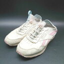 ◇ Reebok リーボック ピンクライン ブランドロゴ FX2285 スニーカー サイズ24 オフホワイト レディース E 【中古】