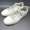 ◇ Reebok リーボック カジュアル コンフォート レースアップ ブランドロゴ スニーカー サイズ24.5 ホワイト レディース E 【中古】
