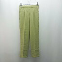 ◇ ◎ ●未使用● clear クリア ウエストゴム 無地 シンプル 大人 パンツ サイズS グリーン系 レディース メンズ E 【中古】