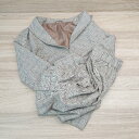 ◇ GU 総裏 セットアップ 起毛 チェック柄 ウエストゴム シンプル - ジャケット パンツ サイズL ブラウン メンズ E 【中古】