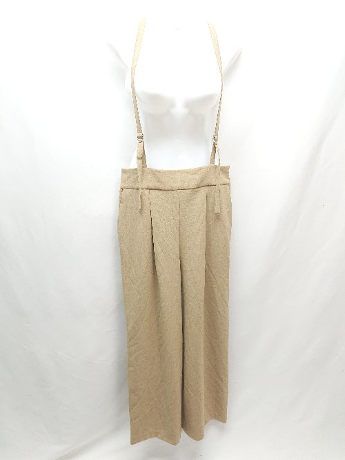 ◇ Simplicite シンプリシテェ タック入り サイドジップ きれい系 オーバーオール 表記なし ブラウン レディース E 【中古】
