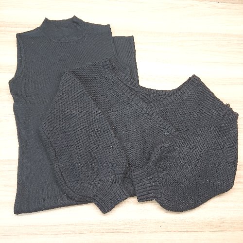 ◇ resexxy ニット ガーリー ワンピース エレガント 大人 デート ロング丈 セットアップ サイズFREE ブラック レディース E 【中古】