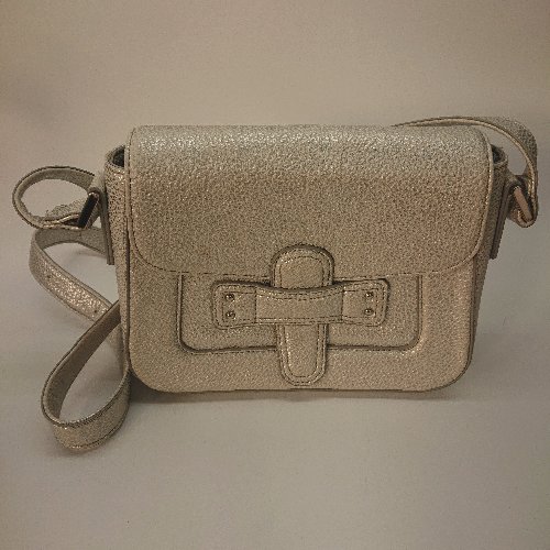 ◇ UNTITLED アンタイトル ラメ メタリック ショルダー バッグ シルバー 女 E 【中古】