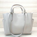 ◇ Qu'est-ce Que Le “Design”? 大容量 シンプル オシャレ ビジネス トートバッグ ブラウン系 レディース E 【中古】