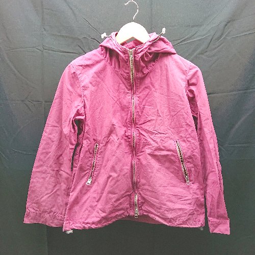 ◇ URBAN RESEARCH DOORS フード 薄手 ジップアップ 長袖 ジャケット サイズF ピンク レディース E 【中古】