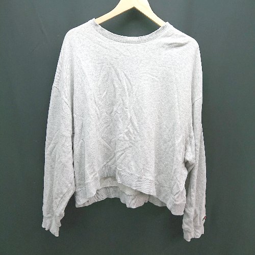 ◇ fruitoftheloom フルーツオブザルーム クルーネック 無地 長袖 トレーナー サイズ表記なし グレー系 レディース E 【中古】