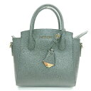 ◇ CHARLES & KEITH チャールズ&キース ブランドロゴ シンプル オシャレ コンパクト トートバッグ ブラック レディース E 【中古】