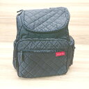 andot アンドット サラサラ生地 ジッパーフライ 厚手 シンプル リュック ブラック レディース 【中古】