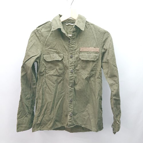 ◇ ships 肩ベルト ミリタリー カジュアル 羽織り カーディガン 長袖 シャツ 表記なし グリーン レディ..