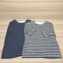 ◇ 《 lideal リデアル まとめ売り2点セット Lサイズ シンプル カジュアル コットン100% 胸ポケット Tシャツ メンズ 》 E 【中古】