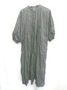 ◇ ⊇ FREAK'S STORE フリークスストア タック入り 長袖 ロング丈 ワンピース サイズF ブラック レディース E 【中古】