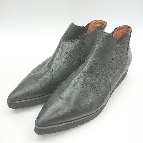 ■ ⊇ JHESU ヘス ショートブーツ サイドゴアブーツ サイズ8 ブラック メンズ E 【中古】