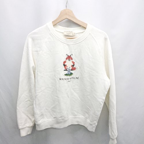 楽天市場】maison kitsune(カラーホワイト)(スウェット 楽天市場】maison kitsune(カラーホワイト)(スウェット