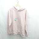 ◇ ⊇ ◎ ●未使用● DISCUS ATHLETICディスカスアスレチック 裏起毛無し 長袖 パーカー サイズL ピンク系 レディース E 【中古】