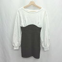 ◇ ⊇ LIP SERVICE リップ サービス 長袖 ミニ丈 ワンピース サイズF ブラック系 レディース E 【中古】