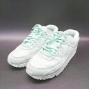 ◇ NIKE ナイキ AIR MAX 90 SE かわいいカラー 人気モデル スニーカー サイズ24.5 グリーン レディース E 【中古】(4)