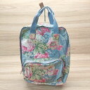 ◇ Cath Kidston 花柄 フラワー レトロ 華やか リュックサック デイパック バックパック サックスブルー レディース E 【中古】