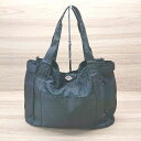 ◇ ROOTOTE ロゴパッチ 柔らか素材 多機能ポケット トート バッグ ブラック メンズ E 【中古】