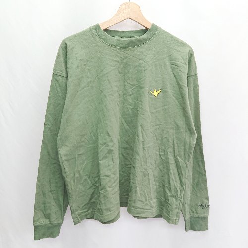 ◇ ⊂ Mark Gonzales 長袖 ロンT サイズS カーキー系 レディース E 【中古】