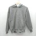 ◇ ⊇ La-gemme ラジェム パール 長袖 パーカー サイズL グレー レディース E 【中古】