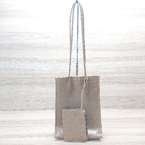 ◇ ZARA ザラ シンプル　スクエア カジュアル ハンドバック ブラウン レディース E 【中古】