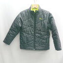 ◇ ⊇ PUMA プーマ キッズ 子供服 長袖 中綿ブルゾン サイズ140 ブラック 男の子 E 【中古】