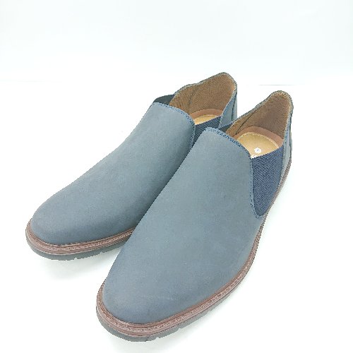 ◇ ⊇ SVEC サイドゴア スリッポン サイズ45 ネイビー系 メンズ E 【中古】