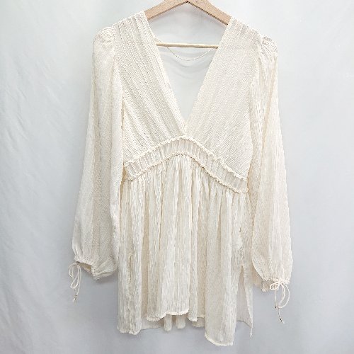 ◇ ⊂ JEANASIS ジーナシス 長袖 チュニック サイズF ベージュ系 レディース E 【中古】 ◇ ⊂ JEANASIS ジーナシス 長袖 チュニック サイズF ベージュ系 レディース E 【中古】