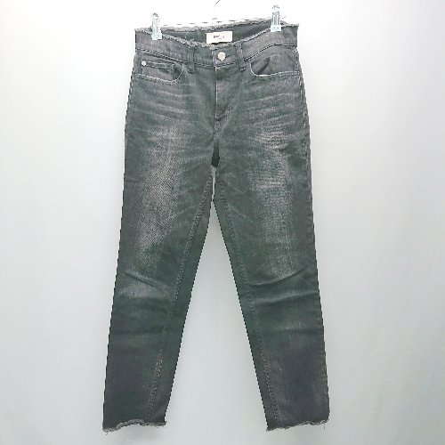 ◇ Healthy denim ヘルシーデニム デニム 切りっぱなし カジュアル スキニー ジーンズ サイズ24 ブラッ..