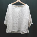 ◇ Spick&Span スピックアンドスパン クルーネック 無地 シンプル 半袖 カットソー サイズ表記なし ホワイト レディース E 【中古】