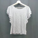 ◇ Spick&Span スピックアンドスパン チュール フリル サラッと 薄手 半袖 Tシャツ 表記なし グレー レディース E 【中古】(4)