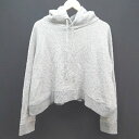 ◇ FREDPERRY フレッドペリー フード付き 無地 長袖 パーカー サイズ表記なし グレー レディース E 【中古】(4)