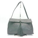 ◇ STREET LEVE おしゃれ シンプル 綺麗め 大人っぽい 無地 小さめ 上品 ショルダーバッグ ブラック レディース E 【中古】